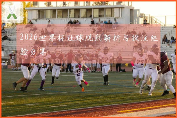 2026世界杯让球规则解析与投注经验分享